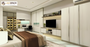 Read more about the article Master Bedroom Wardrobe with TV Unit: Perfect Solutions for Style and Functionality